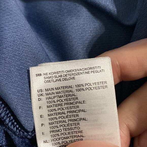 Mens Adidas Climalite blue black heather short sleeve tee size small - Picture 7 of 7